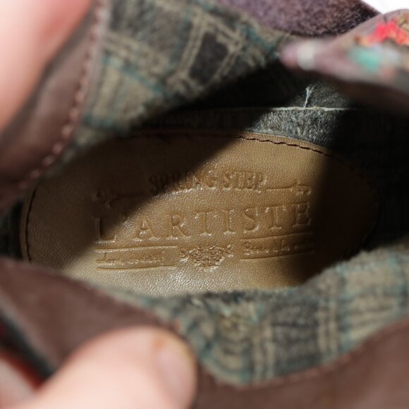 L'Artiste Spring Step Womens Redding Boots Size 40 9 Brown Block Heel Booties - Picture 11 of 12